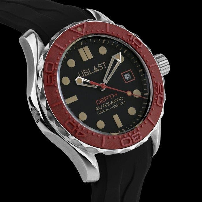 Ublast - Depth - Professional Diver 100 ATM - Helium Valve -, Bijoux, Sacs & Beauté, Montres | Hommes