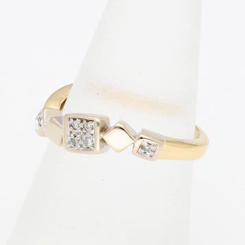 Ring - 18 karaat Geel goud Diamant (Natuurlijk), Nieuw