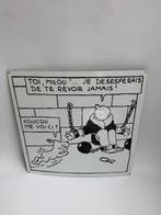 Plaque émaillée - Lémaillerie belge - Toi, Milou... - Hergé