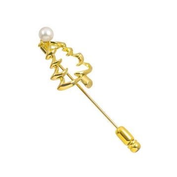 Mikimoto - Broche - 18 karaat Geel goud