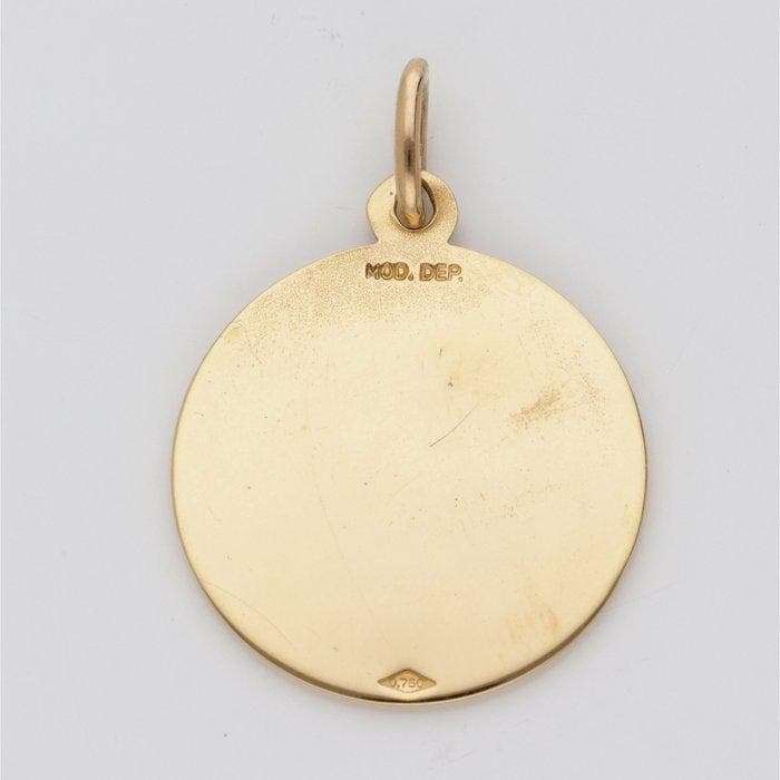 Hanger - 18 karaat Geel goud, Handtassen en Accessoires, Antieke sieraden