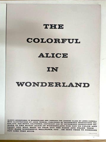 Alice in Wonderland 50*36 cm - The Colorfull Alice in, Boeken, Nieuw