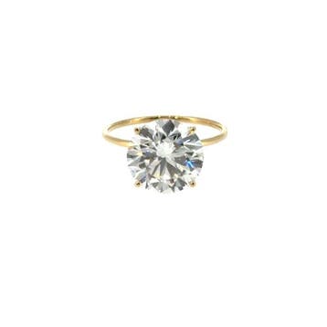 Zonder minimumprijs - Ring - 14 karaat Geel goud - 4.07ct.