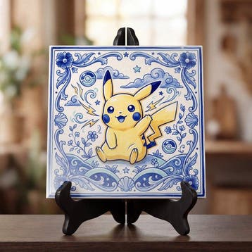 Kleury.art - [Ceramic Tile Art] Pikachu’s Spark” by, Nieuw