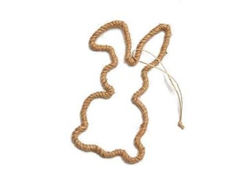 Haas frame met touw Rope Bunny hangend oor 30 cm per stuk, Huis en Inrichting, Nieuw