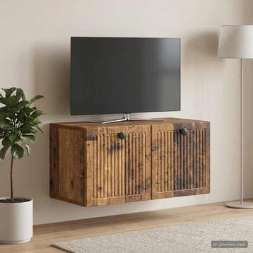 vidaXL Wandmontage TV-kast Oud hout 59,5 x 31 x 30 cm, Verzenden, Nieuw