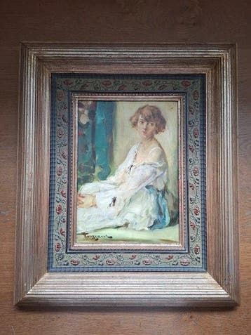 Ferdinand Toussaint (1873-1956) - Potret van jonge, elegante, Antiquités & Art