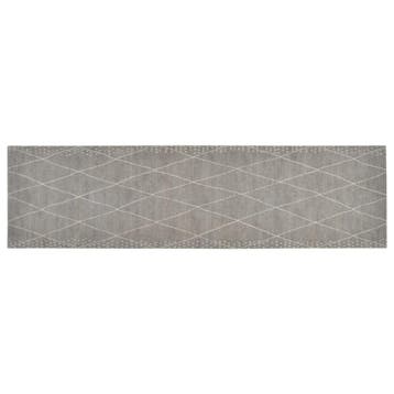 vidaXL Keukenmat wasbaar geruit 45x150 cm fluweel, Verzenden, Nieuw