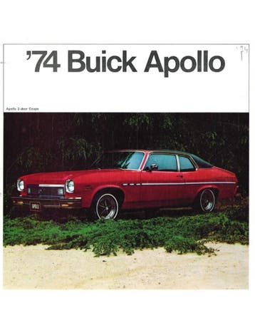 1974 BUICK APOLLO BROCHURE ENGELS (USA), Boeken, Nieuw