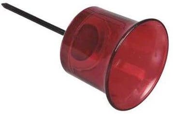 Glas waxinelichthouders rood, rood 6, 3*7cm doos24, Nieuw