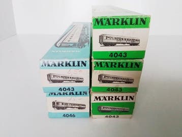 Märklin H0 - Modeltrein (5) - 5 x Silberlinge - DB, Nieuw