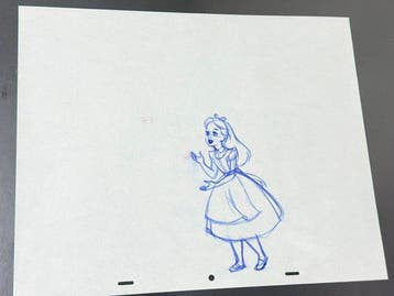 Walt Disney - Originele publiciteits-tekening van Alice (ca., Nieuw
