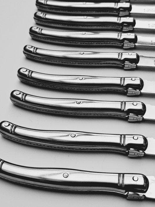 Laguiole - 12x Steak Knives - Completely Stainless Steel -, Antiek en Kunst, Antiek | Meubels | Tafels