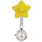 Fako - Verpleegstershorloge - Acryl - Ster Geel, Verzenden