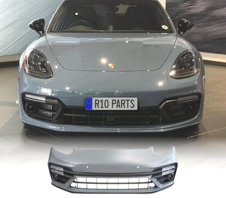 BOUCLIER AVANT PORSCHE PANAMERA 13-16 LOOK TURBO 971 + FEUX, Auto-onderdelen, Carrosserie, Verzenden
