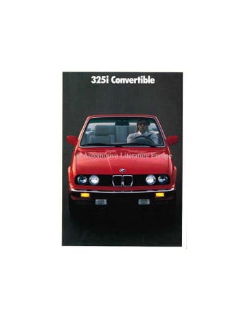 1988 BMW 325i CABRIO BROCHURE ENGELS (USA), Nieuw