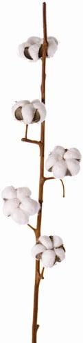 Katoen tak cotton spray premium quality kunstbloem 5 bloemen, Nieuw