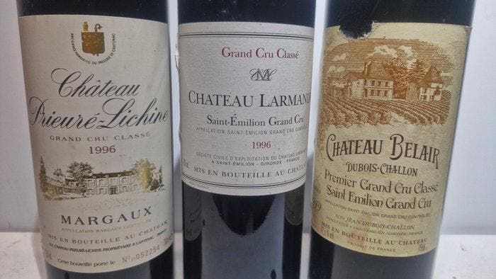 Château Prieuré-Lichine 1996, Château Larmande 1996, Château, Verzamelen, Wijnen