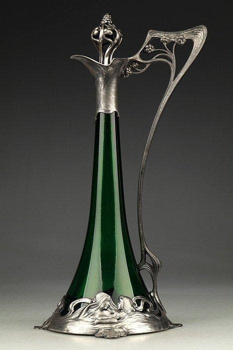 Albert Kohler - Karaf - Verzilverd, Antiek en Kunst, Kunst | Designobjecten
