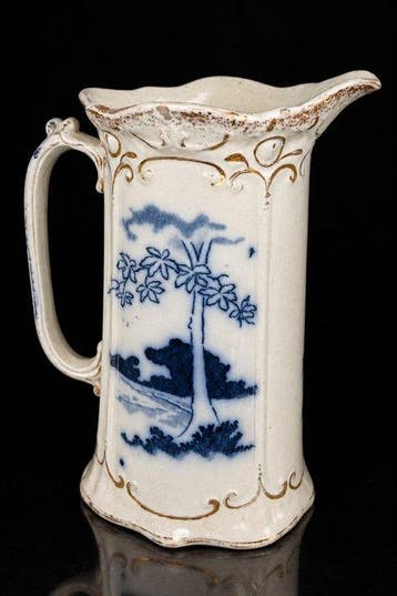 Aiguière - Faïence - Bleu et blanc anglais antique