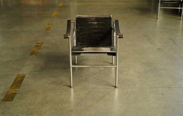 Le Corbusier - Fauteuil - LC1 - Leder, Staal, Hout, Chroom