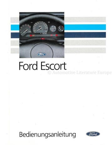 1990 FORD ESCORT INSTRUCTIEBOEKJE DUITS