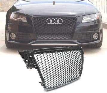 CALANDRE AUDI A4 B8 08-11 LOOK RS NOIR BRILLANT, Verzenden, Nieuw