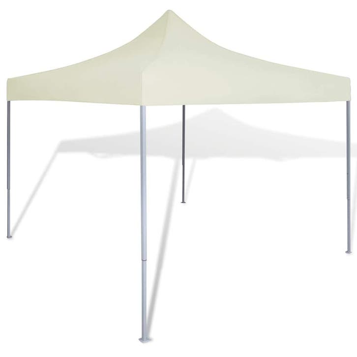 vidaXL Partytent inklapbaar 3x3 m crème, Jardin & Terrasse, Tonnelles, Envoi
