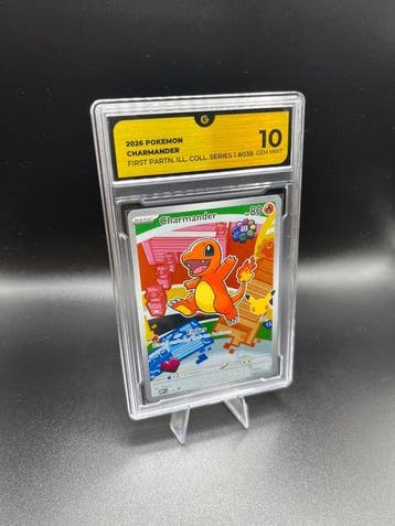 Pokémon - 1 Graded card - Charmander 038 First Partner, Nieuw