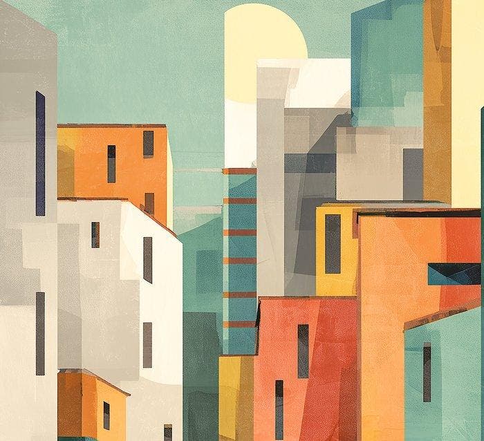 David Law - Urban Geometry III, Antiquités & Art, Art | Objets design