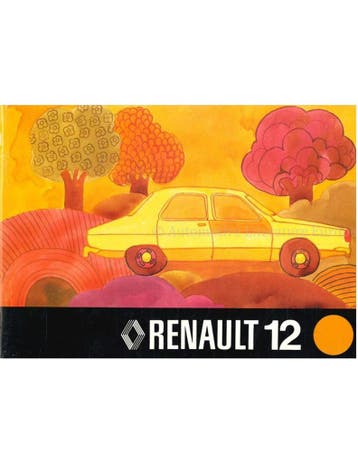 1975 RENAULT 12 INSTRUCTIEBOEKJE NEDERLANDS, Auto diversen