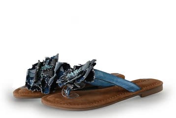 Lazamani Slippers in maat 36 Blauw, Kleding | Dames, Schoenen, Slippers, Lazamani, Zo goed als nieuw, Verzenden