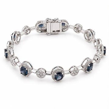 Zonder minimumprijs - Armband - 14 karaat Witgoud - 6.85ct., Nieuw