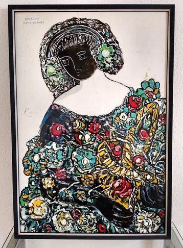 Maximiliano Cocca-Ventura (1914-1991) - Menina con vestido