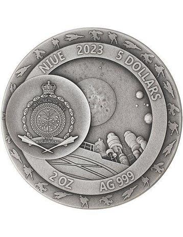 Niue. 5 Dollars 2023 Superman, 2 Oz (.999)