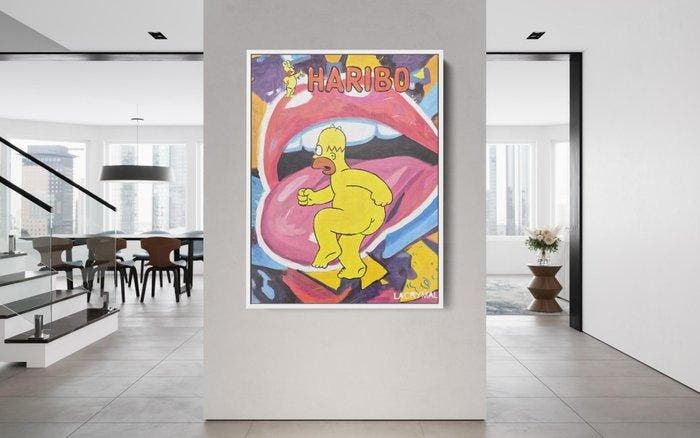 Lacrymal - (100% handpainted) Haribo Jelly Butt, Antiek en Kunst, Kunst | Schilderijen | Modern