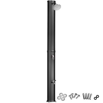 tectake Zonnedouche Ofanto 35 l - zwart, zonder beschermhoes, Verzenden