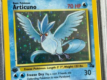 Pokémon - 1 Graded card - Articuno Holo, Fossil #2 First