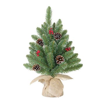 Black Box Trees - Creston kerstboom m-burlap frosted, gro..., Verzenden, Nieuw