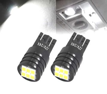 Ampoules Led Diamant Blanc W5W T10 Série Noir, Verzenden, Nieuw