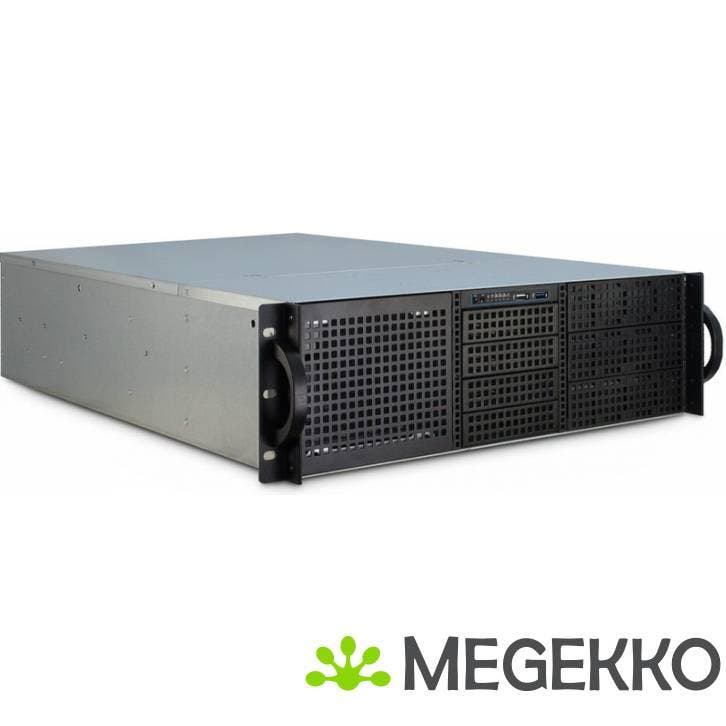 Inter-Tech IPC 3U-30255 Rackkg Zwart, Roestvrijstaalkg, Computers en Software, Computerbehuizingen, Nieuw, Verzenden