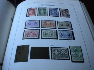 België 1957/1974 - Collectie MNH en album davo, Gestempeld