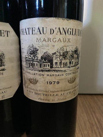 1979 Chateau d’Angludet - Margaux Cru Bourgeois - 3 Flessen, Nieuw