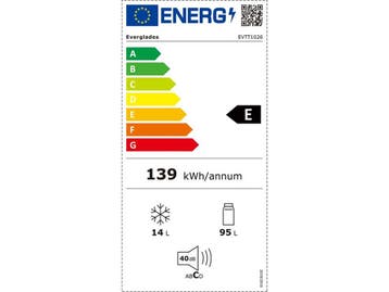 Everglades EVTT1026 - Tafelmodel Koelkast - 109 Liter -, Verzenden, Zo goed als nieuw