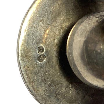 Exquisite Portuguese Solid Silver Wax Seal featuring coat of