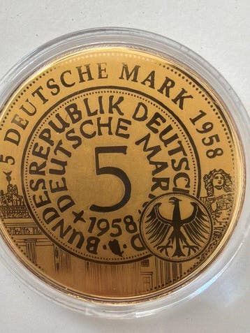 Duitsland. Medal ND 5 Deutsche Mark 1958, 1/200 Oz(.999)