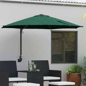 vidaXL Tuinparasol Groen 248 x 248 x 148 cm Polyester en, Verzenden, Nieuw