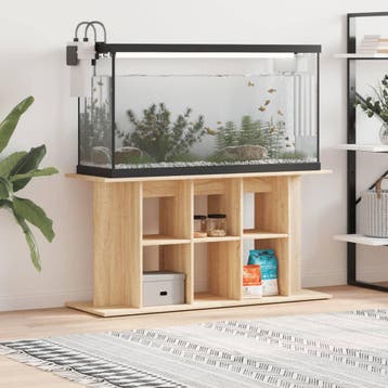 vidaXL Aquariumstandaard Sonoma Eiken 120x40x60 cm Bewerkt, Verzenden