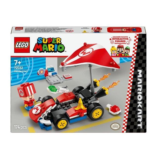 LEGO Mario Kart - Standaardkart - Super Mario - 72032, Verzamelen, Overige Verzamelen, Verzenden