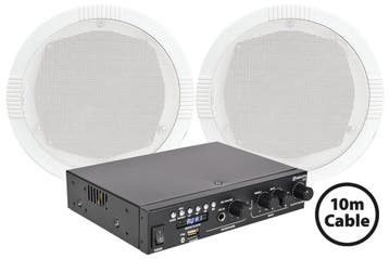 Achtergrond Muziek Set Met  2 Inbouw Speakers